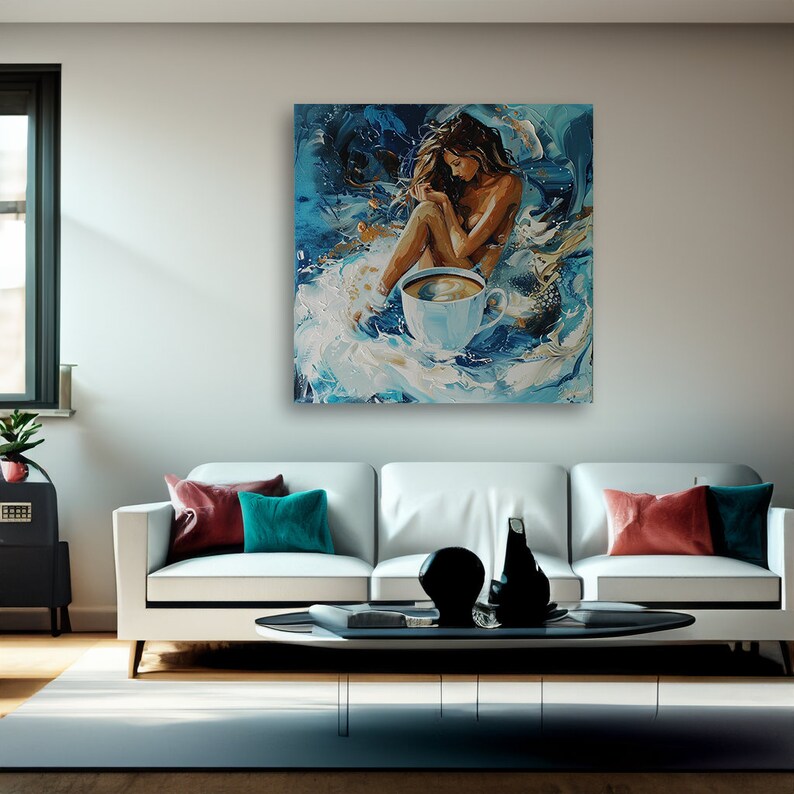 Nude Women Wall Art Canvas - Abstract Woman Decor for Living Room or Office