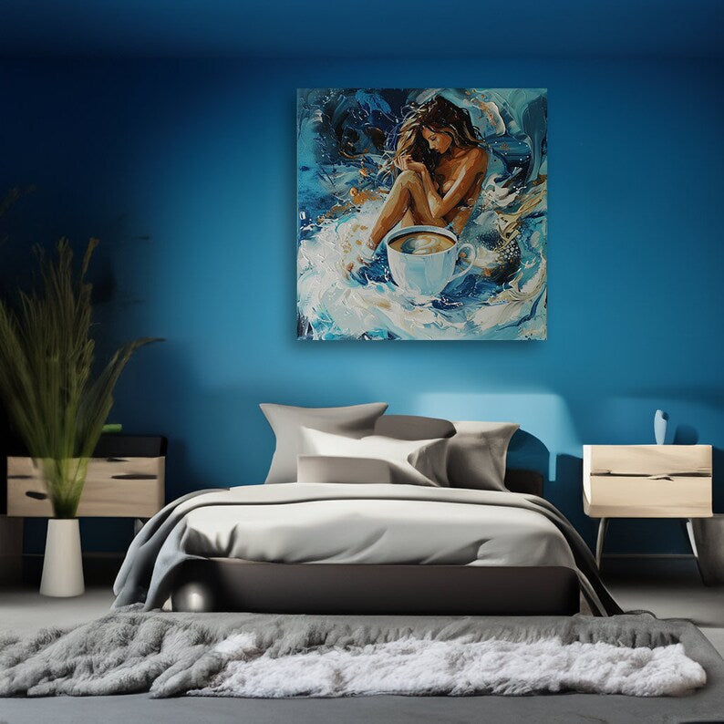 Nude Women Wall Art Canvas - Abstract Woman Decor for Living Room or Office