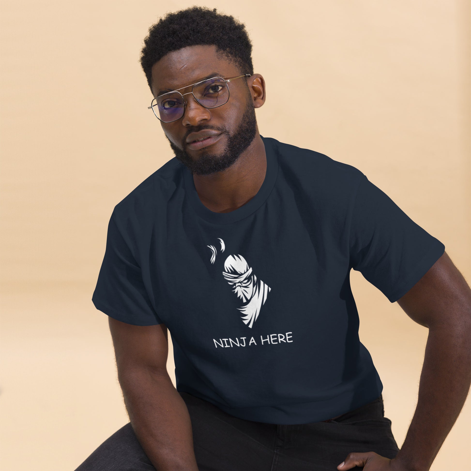 MGS High Quality Men's classic tee " Ninja Here" - Man Gifts Shop