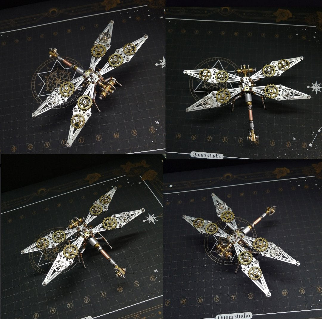 DIY 3D Steampunk Dragonfly Puzzle – Mechanical Insect Marvel